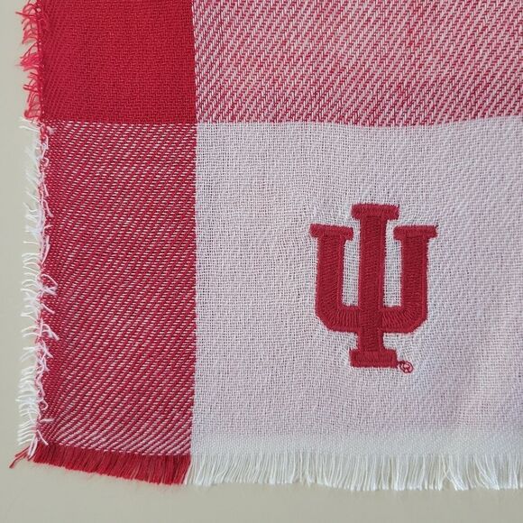 Ross Sportswear GAME Indiana University Red and White Full Sized Scarf - Picture 2 of 7